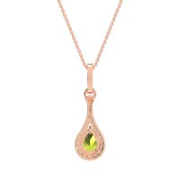 Wrap Tear Drop Dangling Necklace