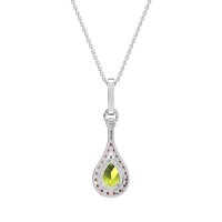 Wrap Tear Drop Dangling Necklace