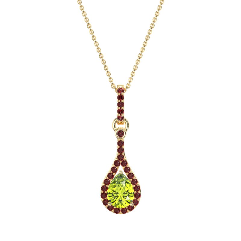Wrap Tear Drop Dangling Necklace