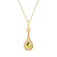 Wrap Tear Drop Dangling Necklace