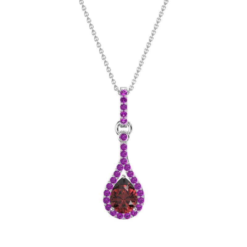 Wrap Tear Drop Dangling Necklace