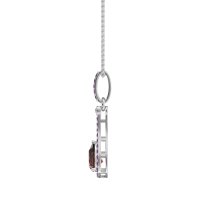 Wrap Tear Drop Dangling Necklace