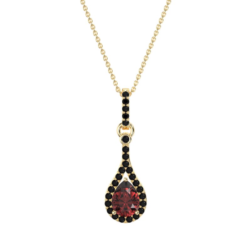 Wrap Tear Drop Dangling Necklace