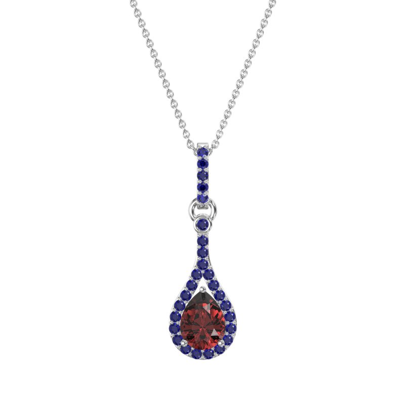Wrap Tear Drop Dangling Necklace