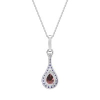 Wrap Tear Drop Dangling Necklace