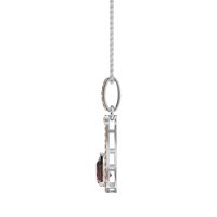 Wrap Tear Drop Dangling Necklace