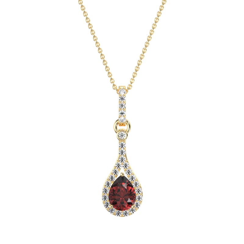 Wrap Tear Drop Dangling Necklace
