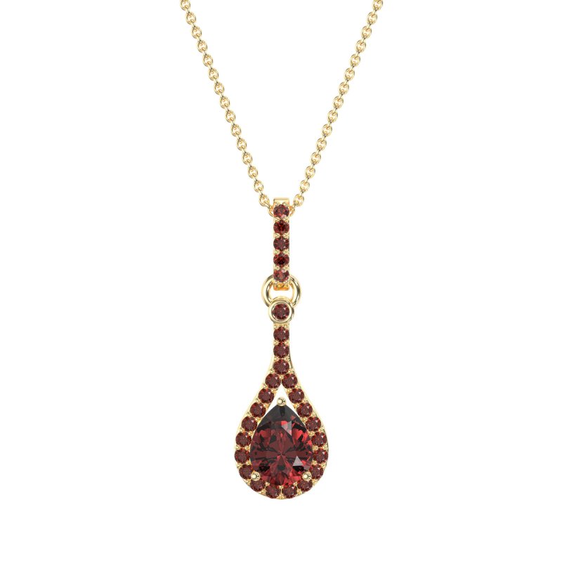 Wrap Tear Drop Dangling Necklace