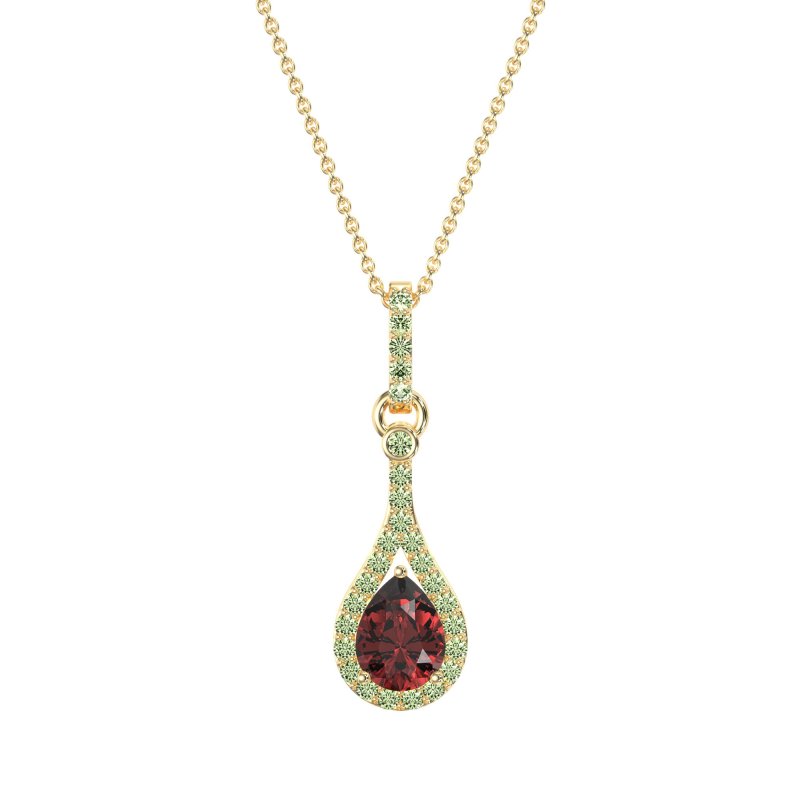 Wrap Tear Drop Dangling Necklace
