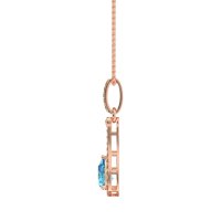 Wrap Tear Drop Dangling Necklace