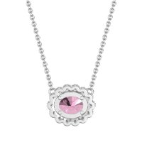 Antique Oval Halo Necklace