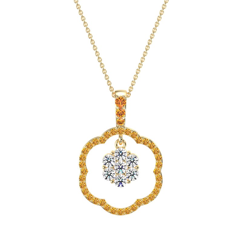 Flower Inside Flower Necklace
