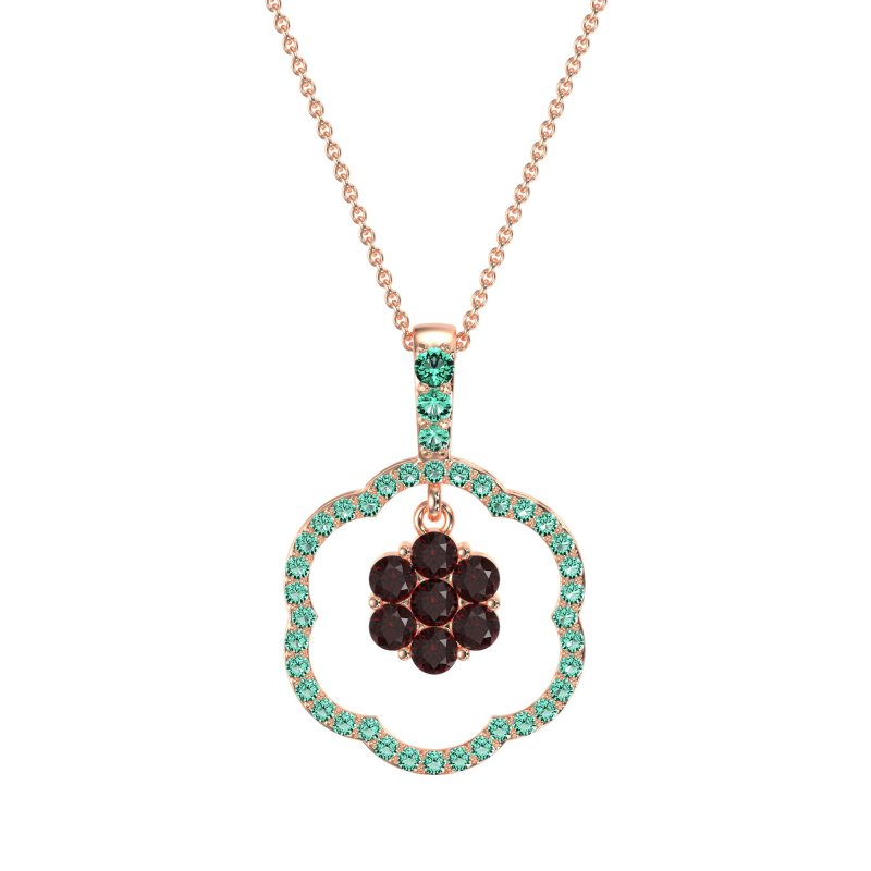 Flower Inside Flower Necklace