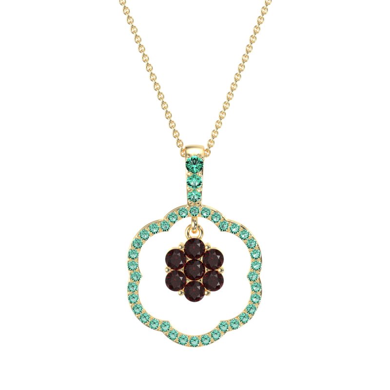 Flower Inside Flower Necklace