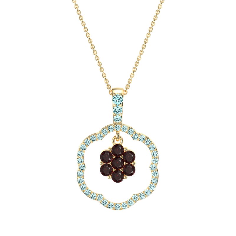 Flower Inside Flower Necklace