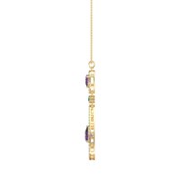 Teardrop Halo Necklace