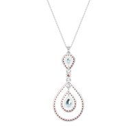Teardrop Halo Necklace