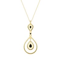 Teardrop Halo Necklace