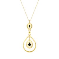Teardrop Halo Necklace