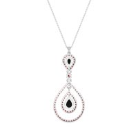 Teardrop Halo Necklace