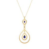 Teardrop Halo Necklace