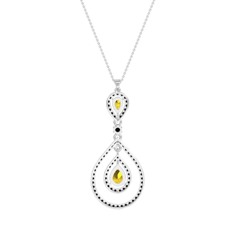 Teardrop Halo Necklace