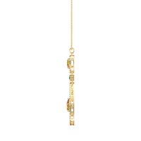 Teardrop Halo Necklace