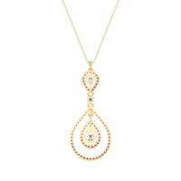 Teardrop Halo Necklace