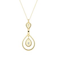 Teardrop Halo Necklace