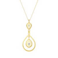 Teardrop Halo Necklace