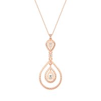 Teardrop Halo Necklace