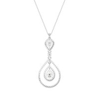 Teardrop Halo Necklace