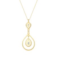 Teardrop Halo Necklace