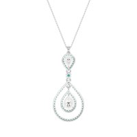Teardrop Halo Necklace