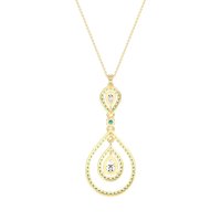 Teardrop Halo Necklace