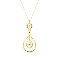 Teardrop Halo Necklace