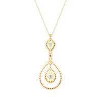 Teardrop Halo Necklace