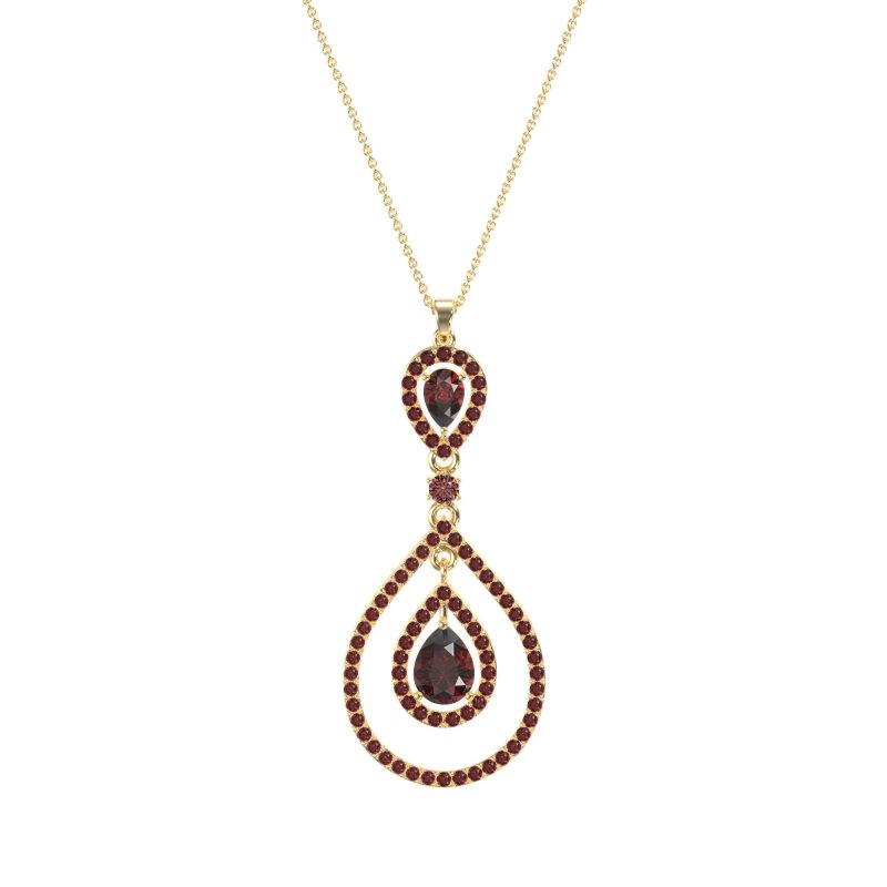 Teardrop Halo Necklace