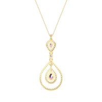 Teardrop Halo Necklace