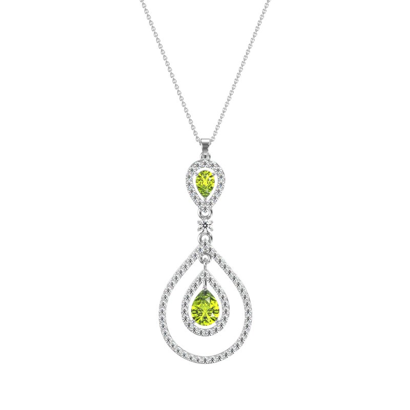Teardrop Halo Necklace