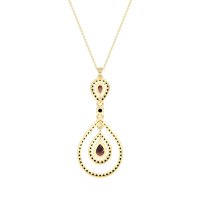 Teardrop Halo Necklace
