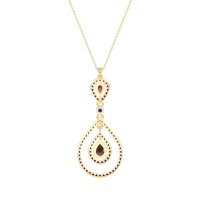 Teardrop Halo Necklace