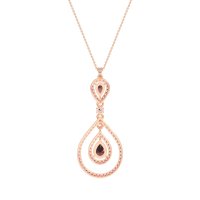 Teardrop Halo Necklace