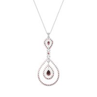 Teardrop Halo Necklace