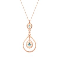 Teardrop Halo Necklace