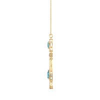 Teardrop Halo Necklace