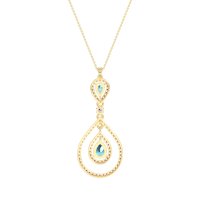 Teardrop Halo Necklace