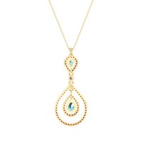 Teardrop Halo Necklace