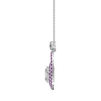 Oval Double Halo Necklace