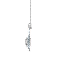 Oval Double Halo Necklace